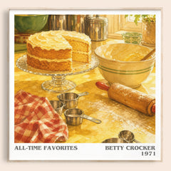 All-time favorites literary book poster by Betty Crocker – framed literary art print