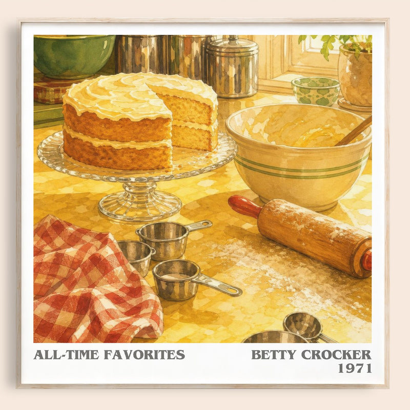 All-time favorites literary book poster by Betty Crocker – framed literary art print