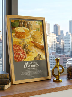 All-time favorites bookish print framed by window – literary home decor