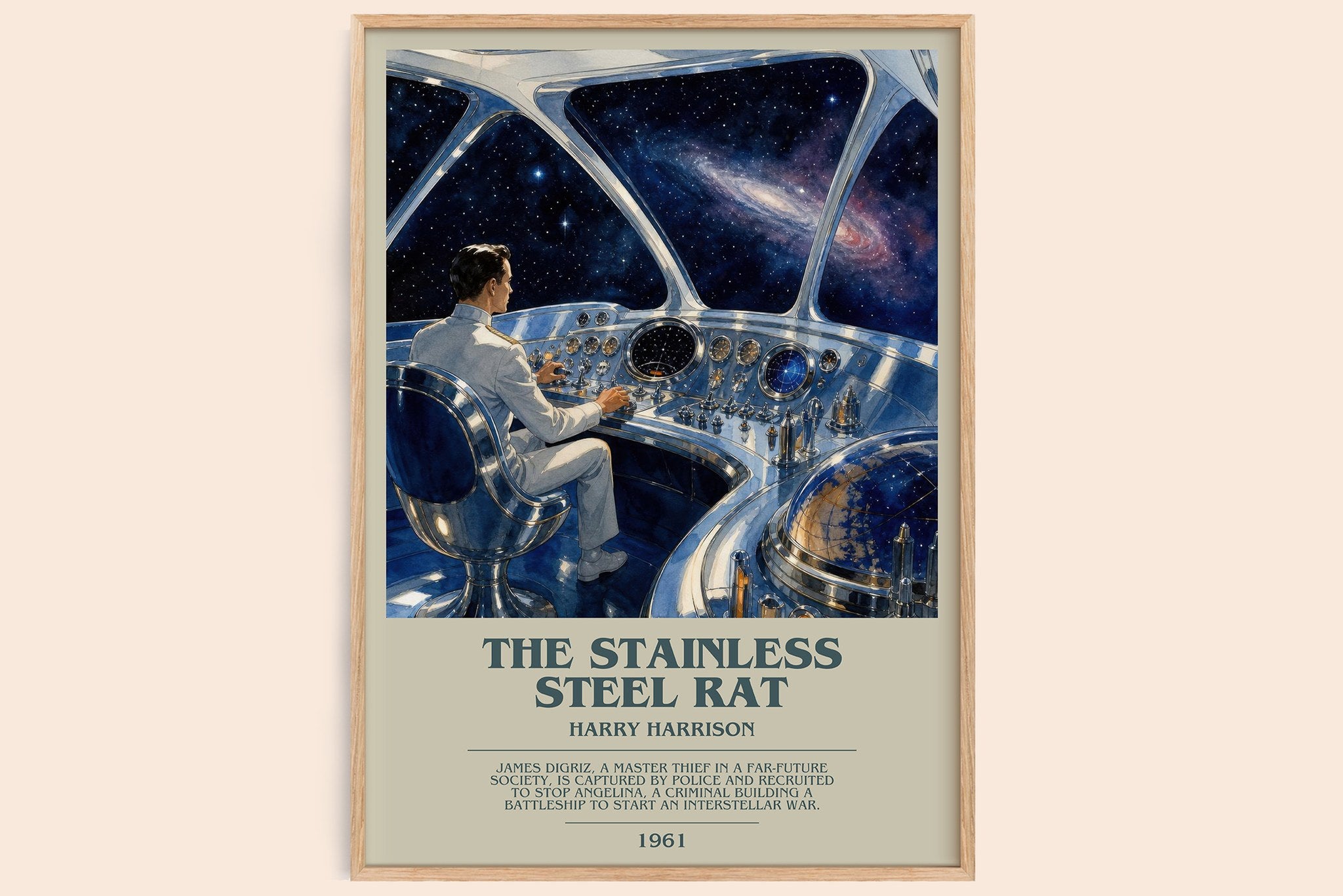The Stainless Steel Rat Bookish Wall Art by Harry Harrison