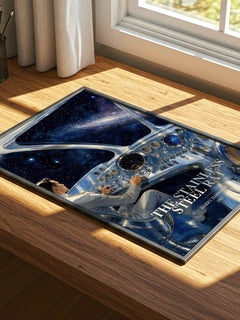 The Stainless Steel Rat watercolour book poster framed on wall – sci fi wall art