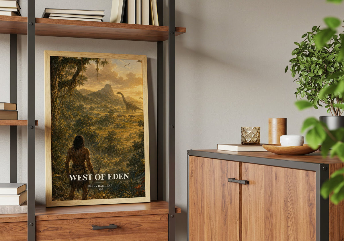 West of Eden book watercolour illustration paper finish options – matte satin gloss