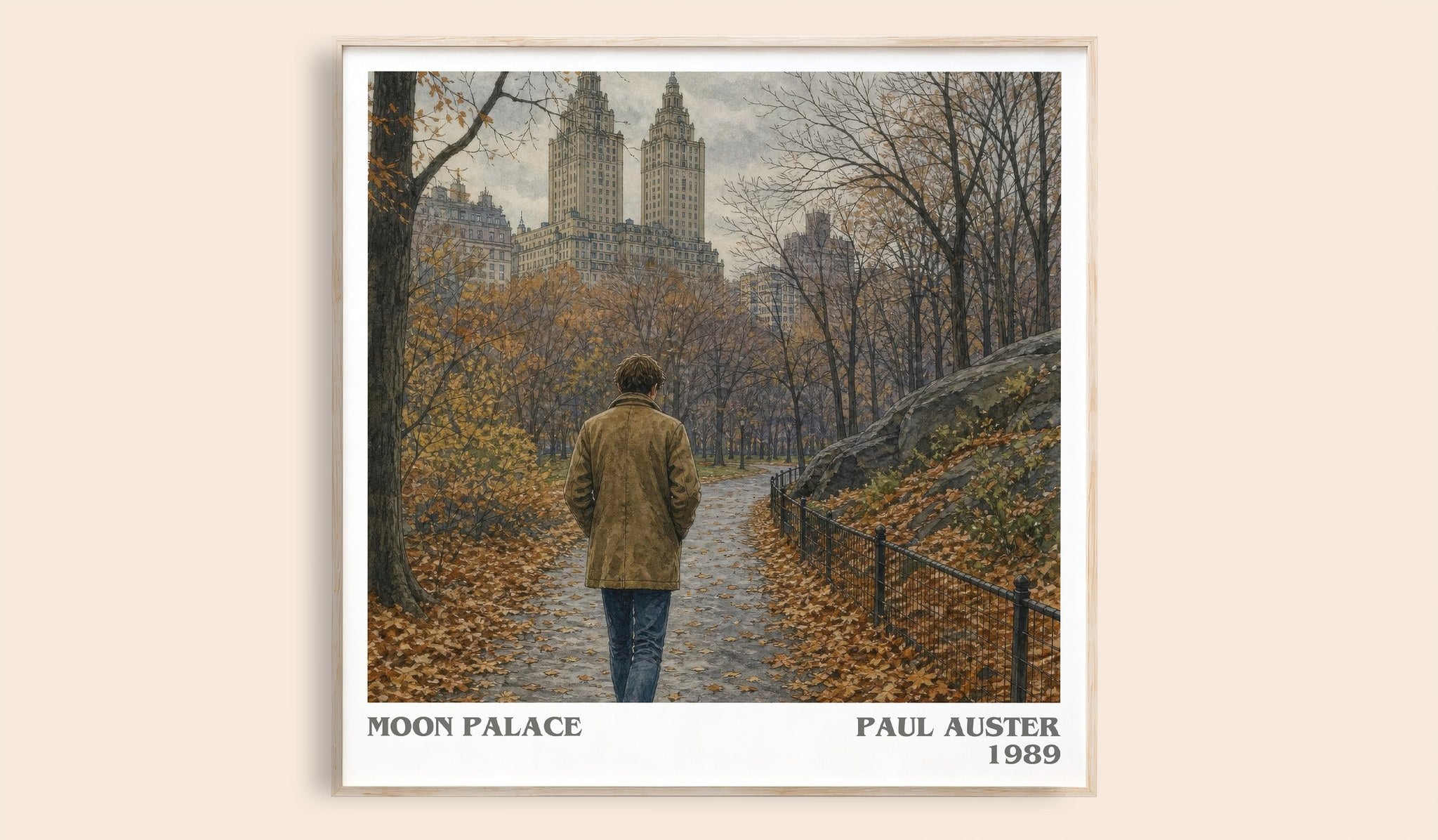 Moon Palace Literary Art Print by Paul Auster