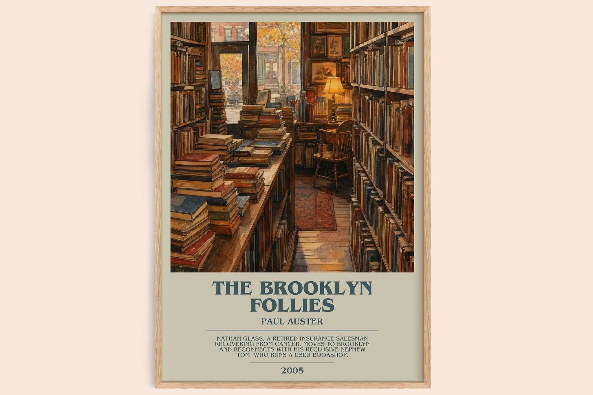The Brooklyn Follies Bookish Wall Art by Paul Auster