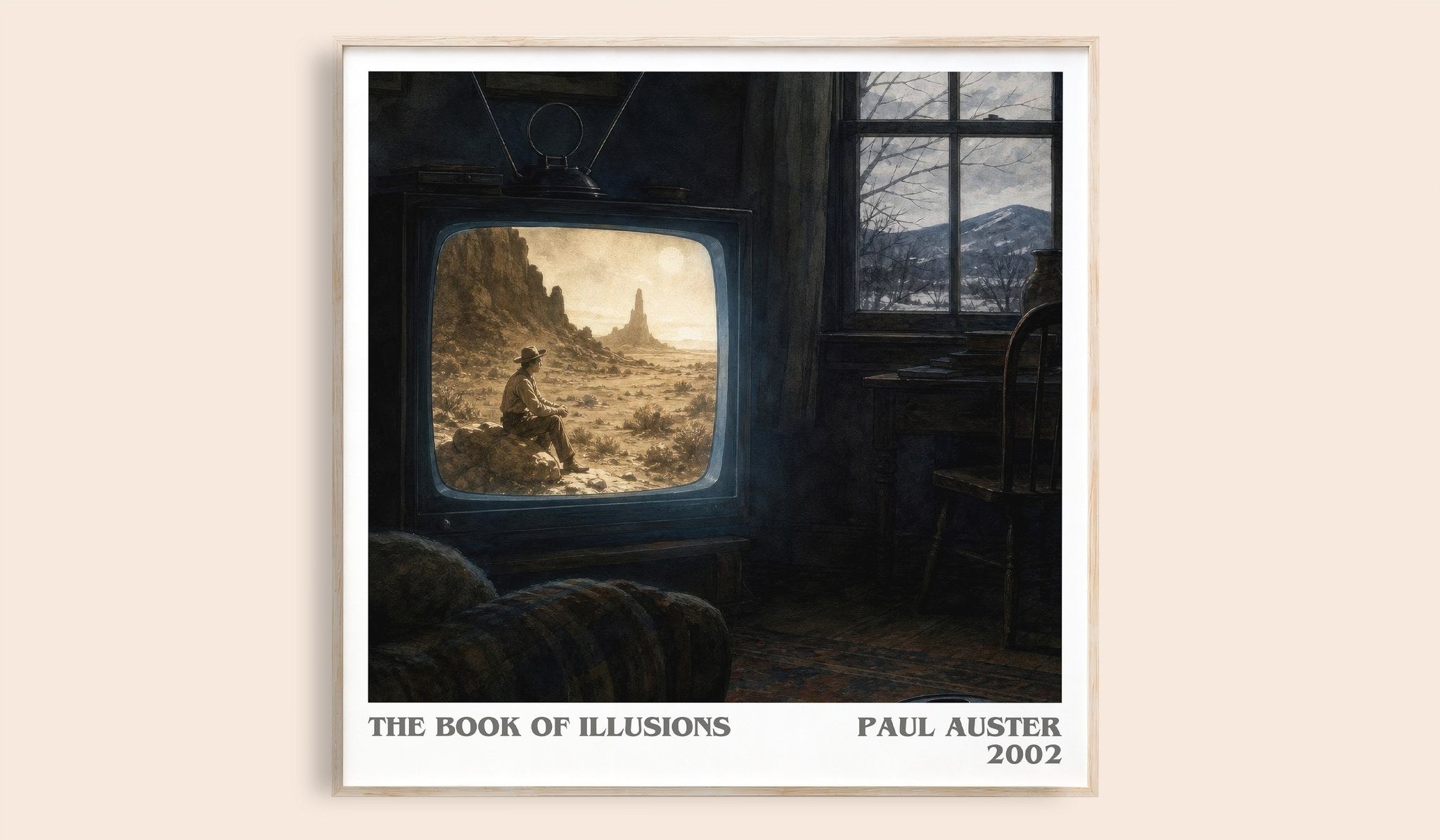 The Book of Illusions Literary Art Print by Paul Auster