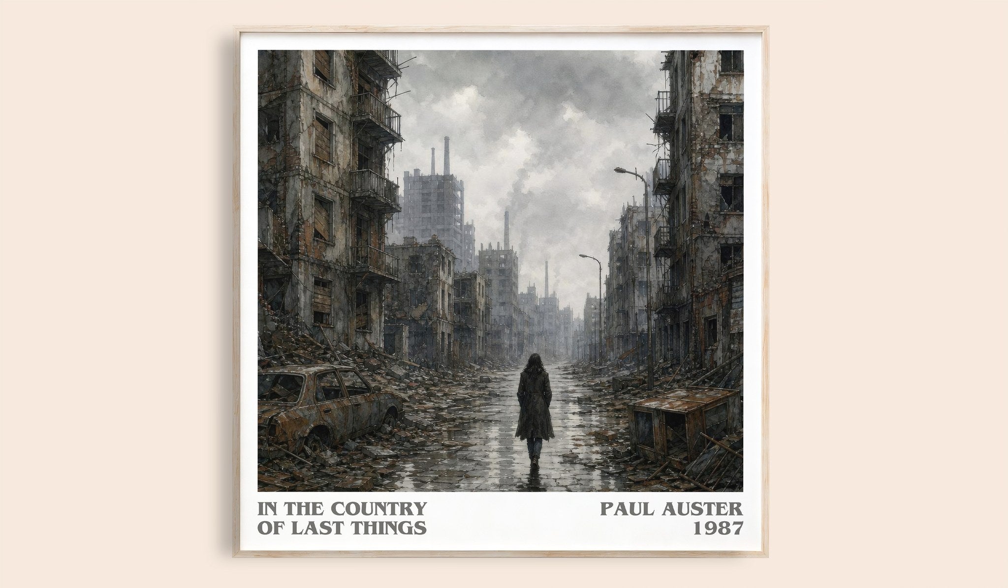 In the Country of Last Things Literary Art Print by Paul Auster