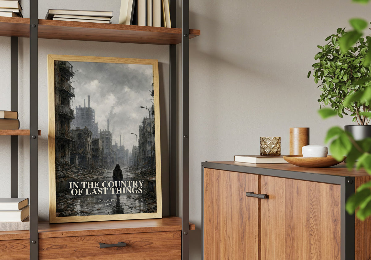 In the Country of Last Things book watercolour illustration paper finish options – matte satin gloss