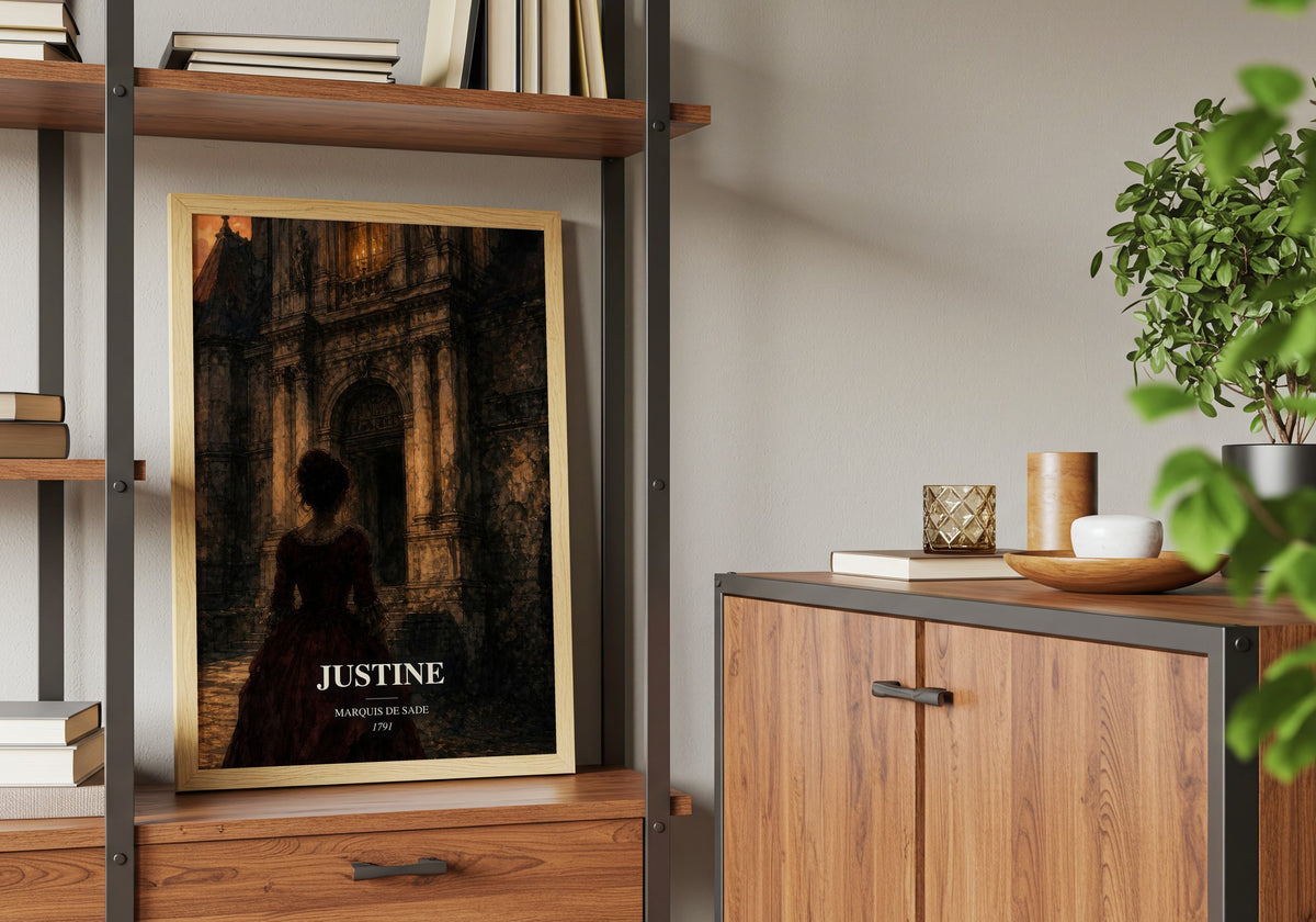 Justine book watercolour illustration paper finish options – matte satin gloss