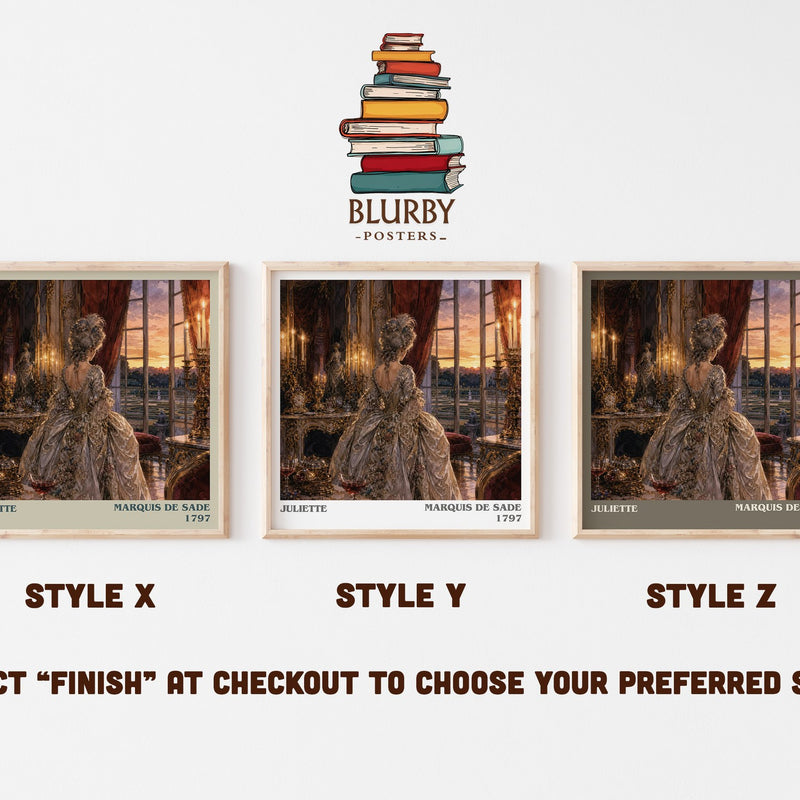 Juliette literary print in frame leaning in hallway – philosophy wall art