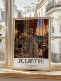 Juliette book cover poster colour and style options – Marquis de Sade book art