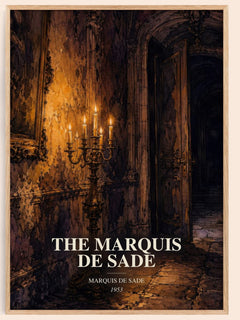 The Marquis de Sade watercolour book poster by Marquis de Sade – framed literary art print
