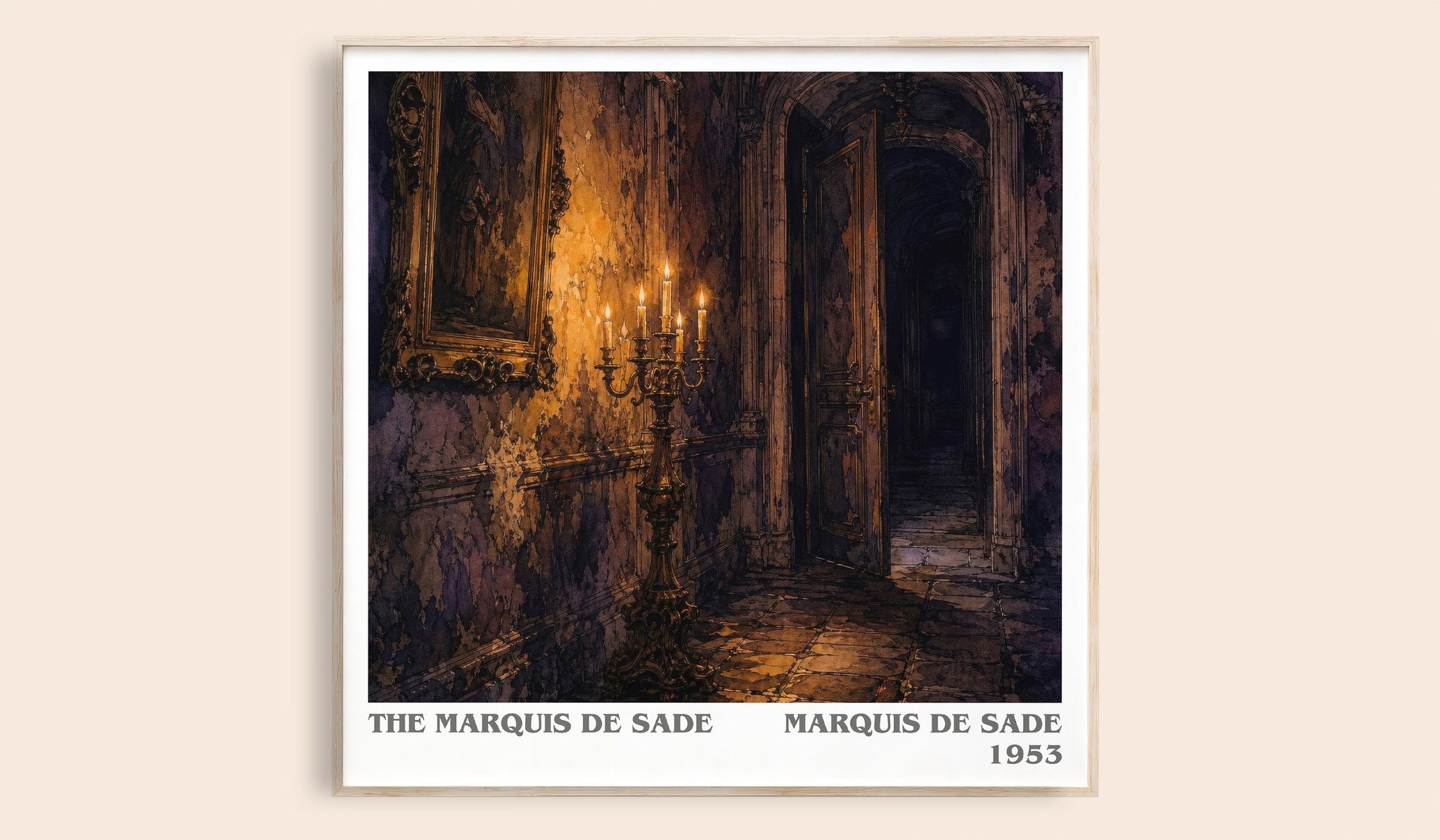 The Marquis de Sade Literary Art Print by Marquis de Sade