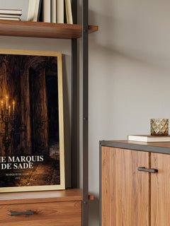 The Marquis de Sade book watercolour illustration paper finish options – matte satin gloss