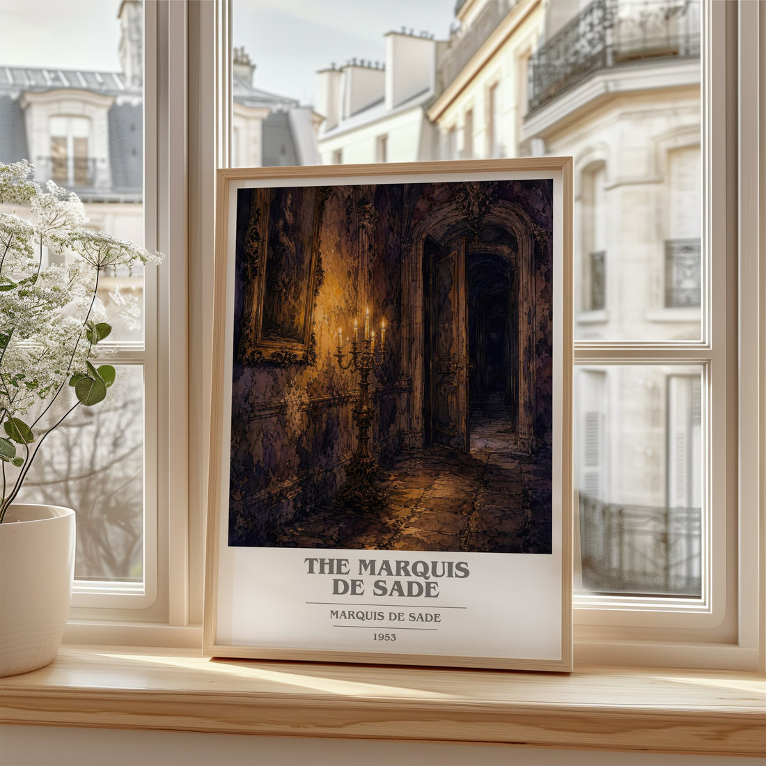 The Marquis de Sade book cover poster colour and style options – Marquis de Sade book art