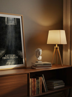 Letters from prison watercolour print on bookshelf – Marquis de Sade fan gift