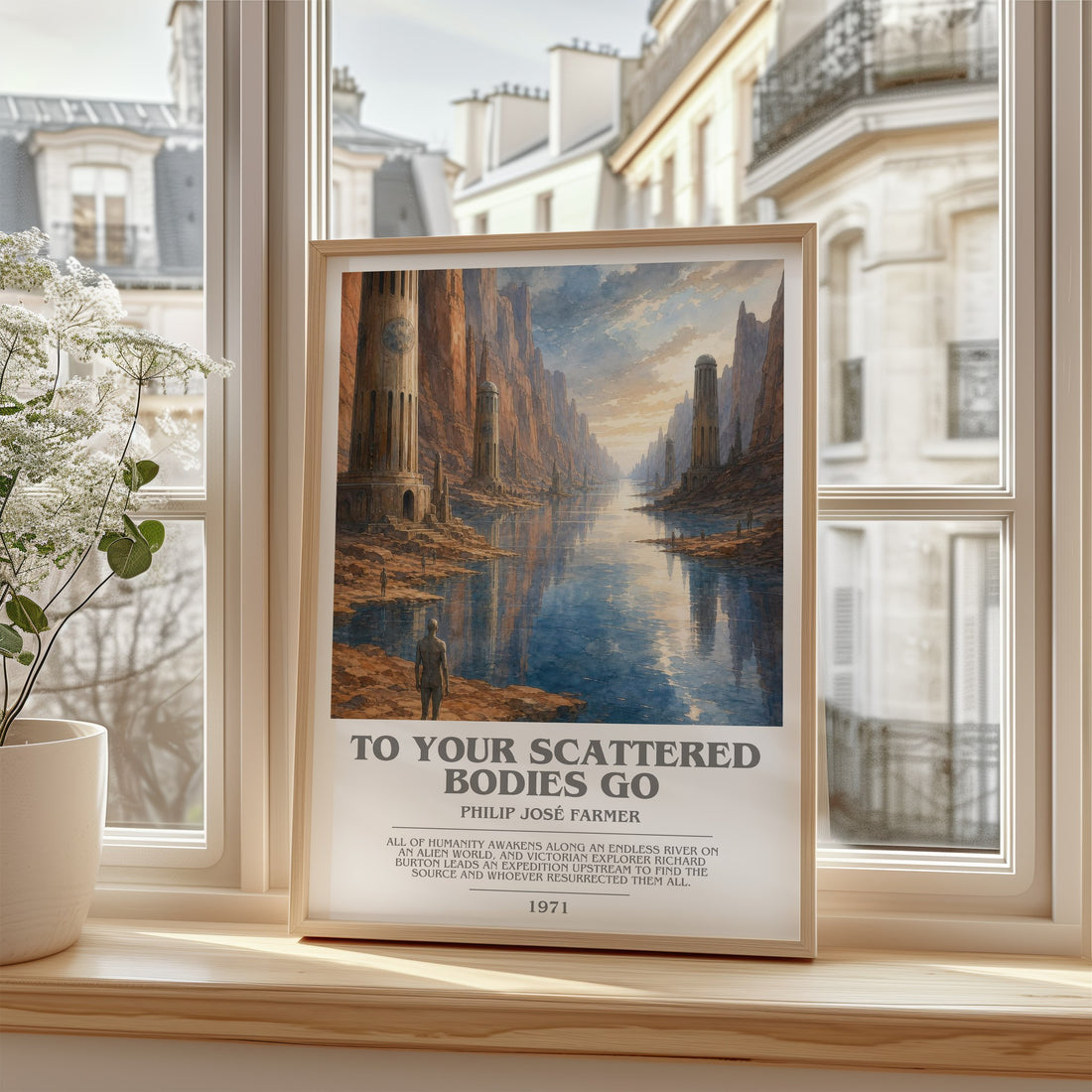 To your scattered bodies go bookish poster colour and style options – Philip José Farmer book art
