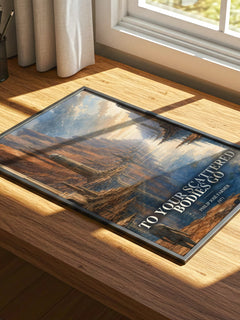 To your scattered bodies go watercolour book poster framed on wall – sci fi wall art
