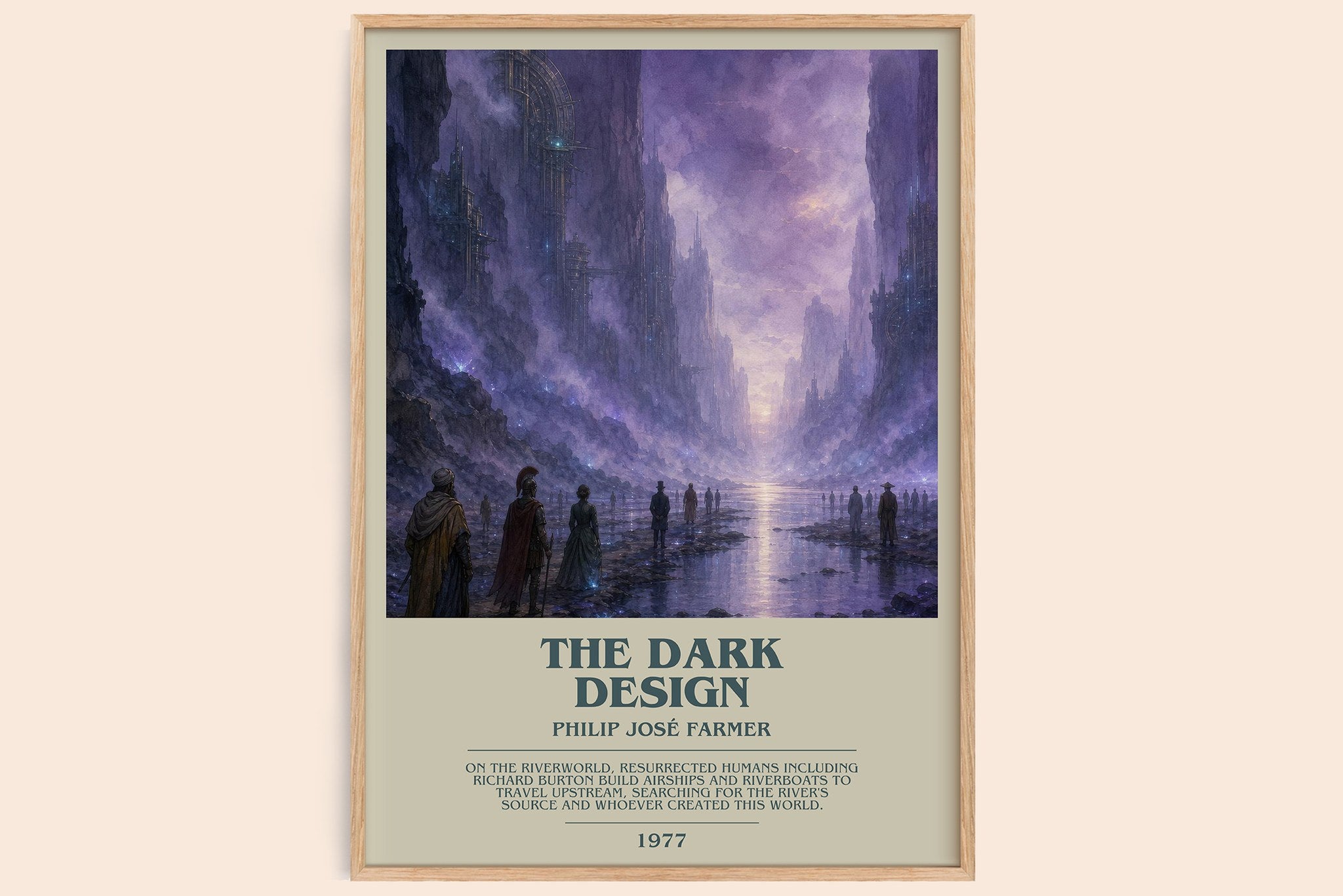 The dark design Bookish Wall Art by Philip José Farmer