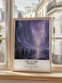 The dark design book cover poster colour and style options – Philip José Farmer book art