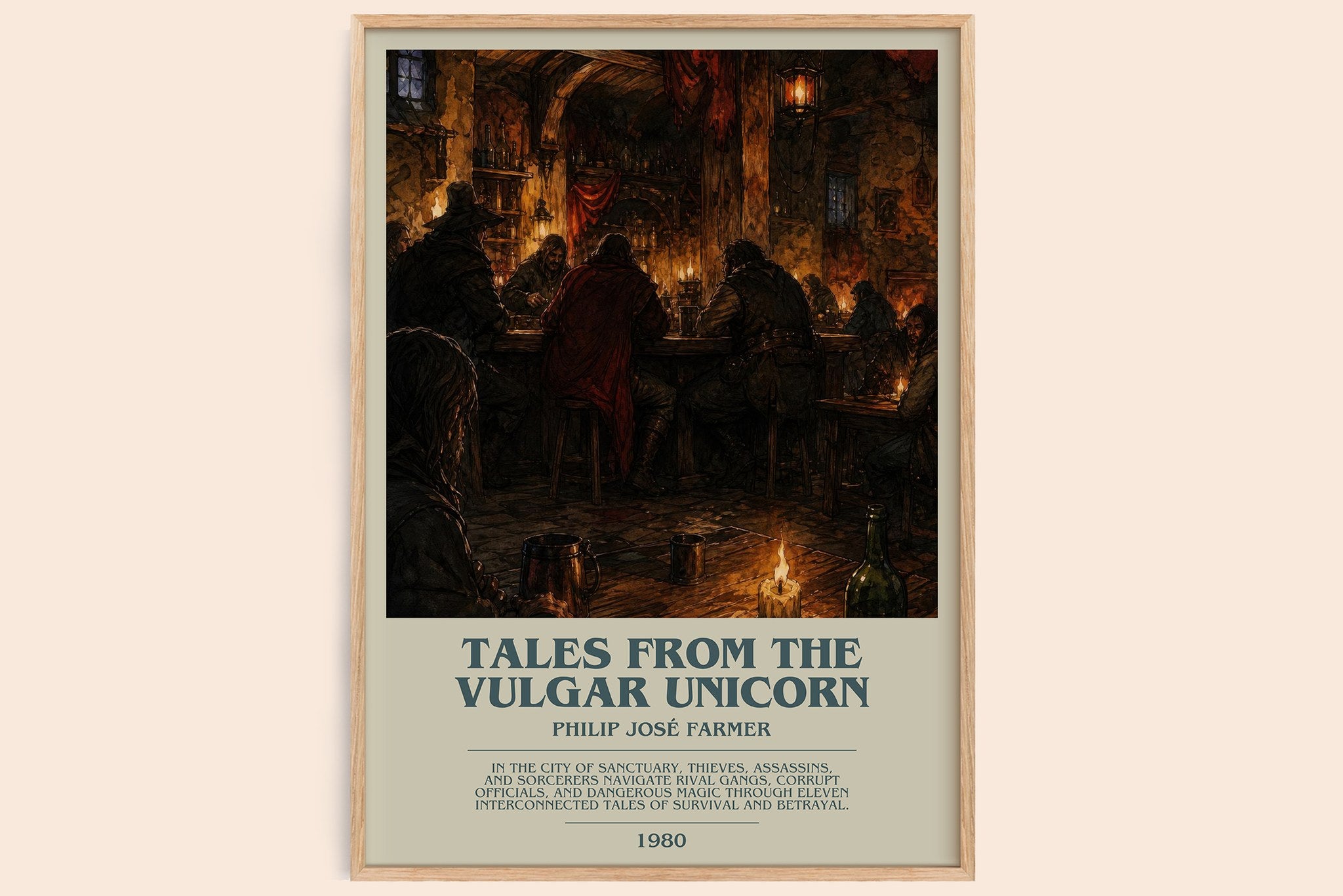 Tales from the Vulgar Unicorn Bookish Wall Art by Philip José Farmer