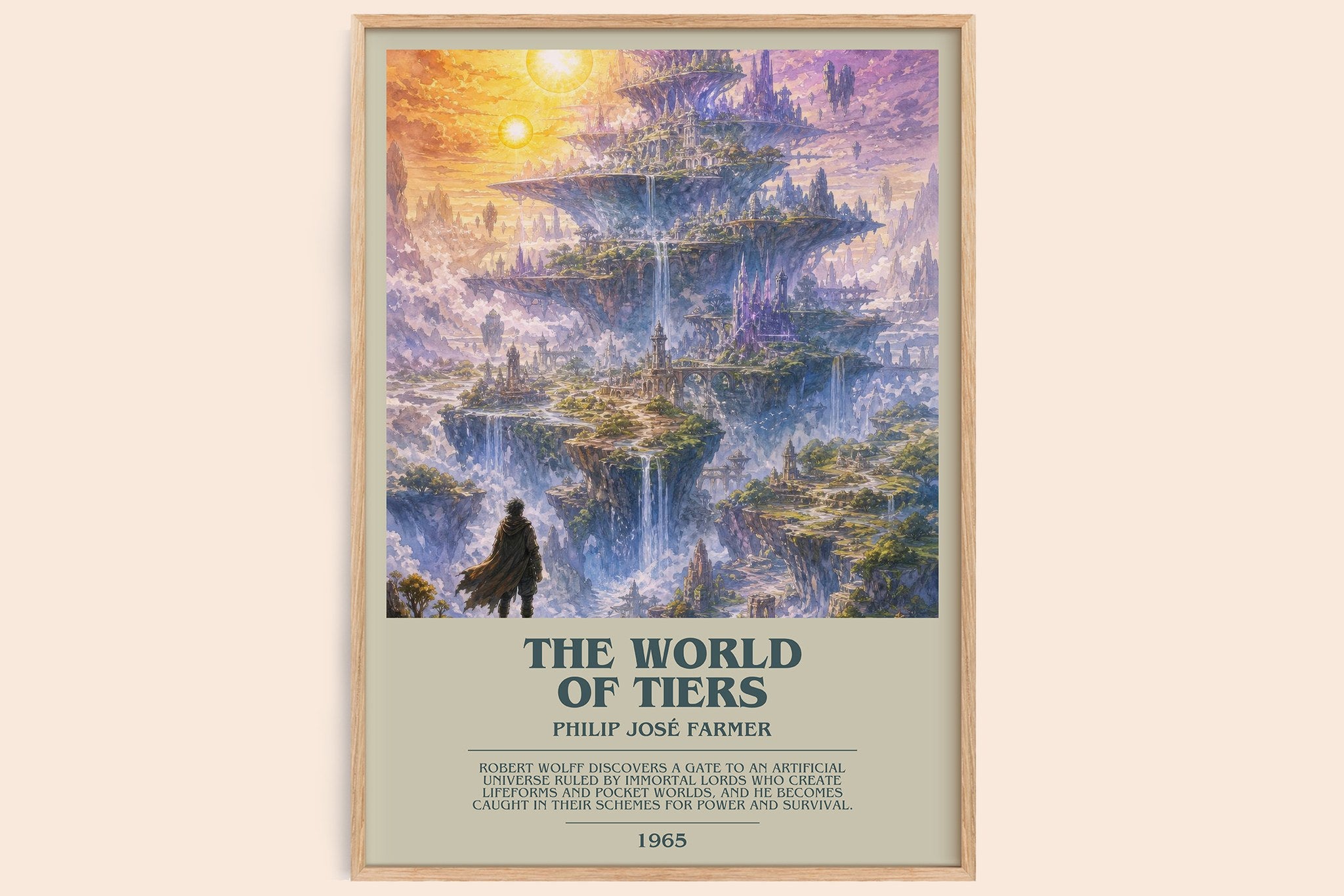The World of Tiers Bookish Wall Art by Philip José Farmer