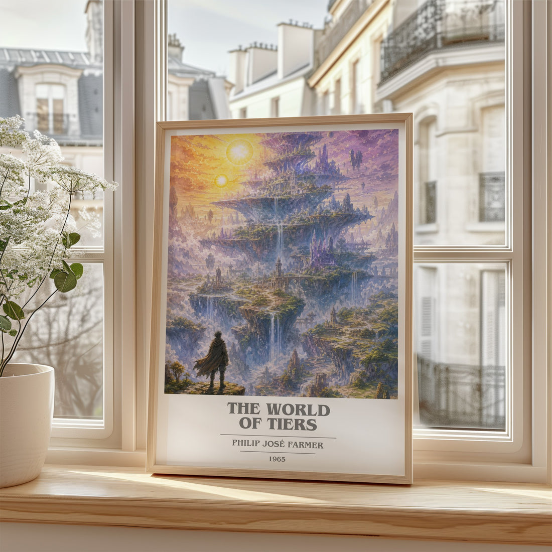 The World of Tiers book cover poster colour and style options – Philip José Farmer book art