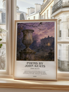 Poems by John Keats bookish poster colour and style options – John Keats book art