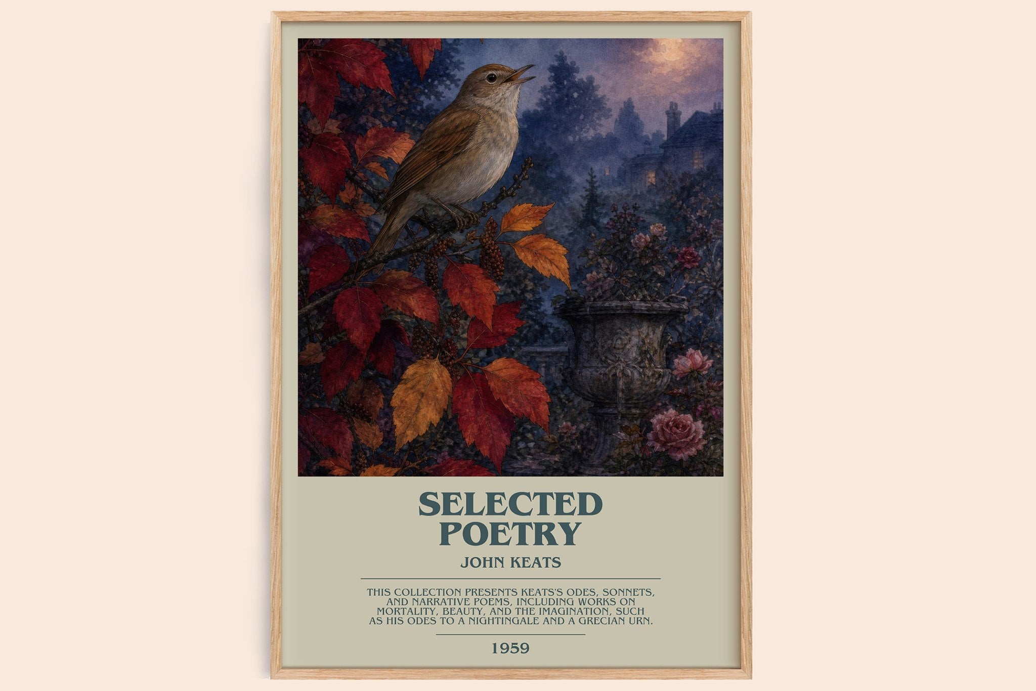 Selected poetry Bookish Wall Art by John Keats
