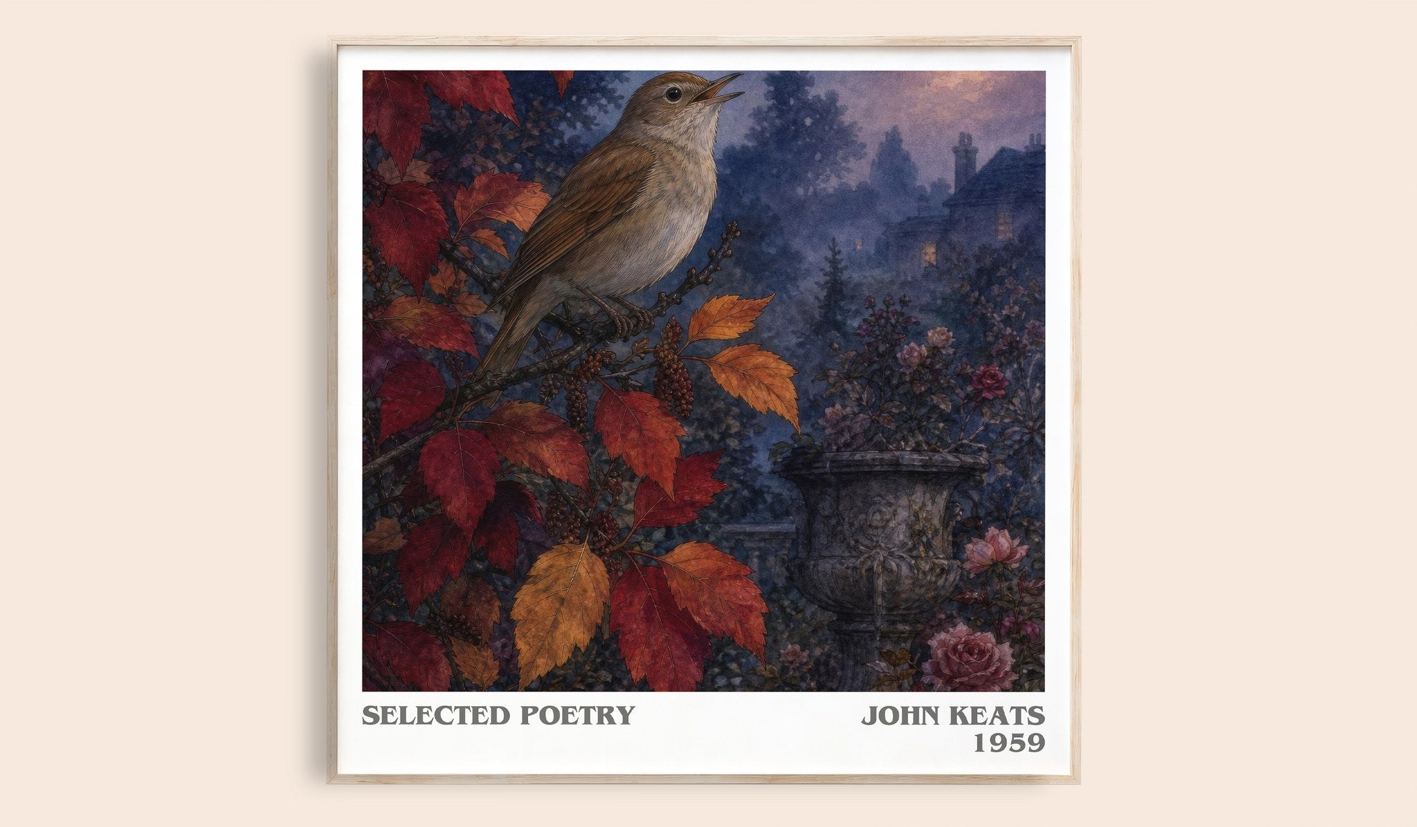Selected poetry Literary Art Print by John Keats