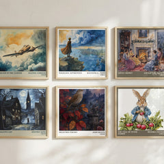 Selected poetry literary art print colour and style options – John Keats book art
