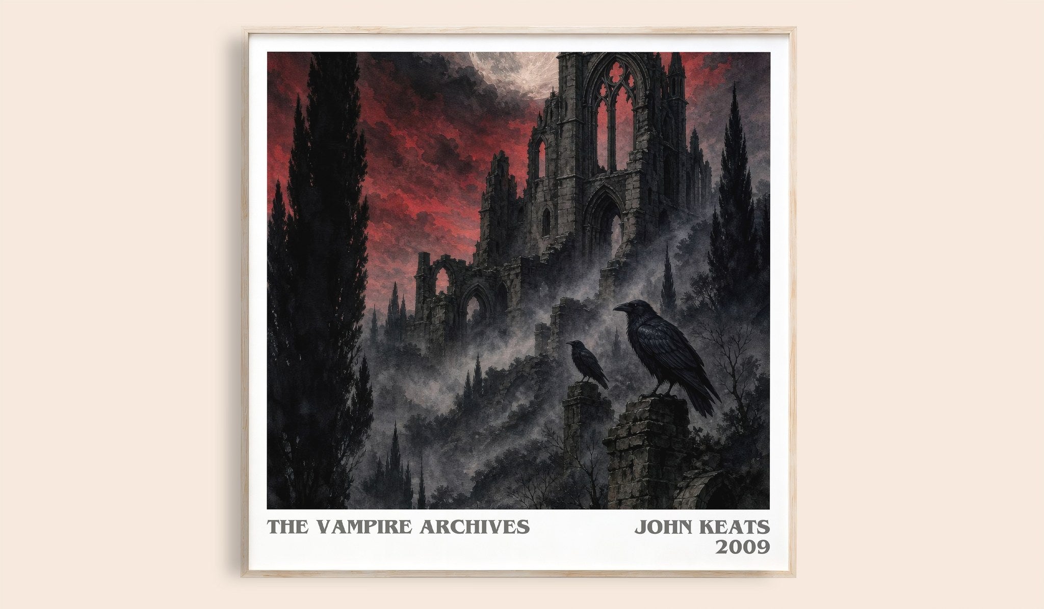 The Vampire Archives Literary Art Print by John Keats