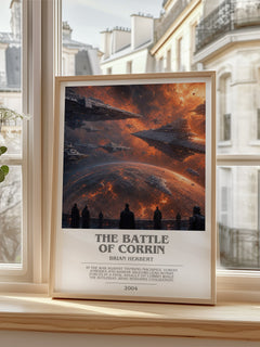 The Battle of Corrin bookish poster colour and style options – Brian Herbert book art
