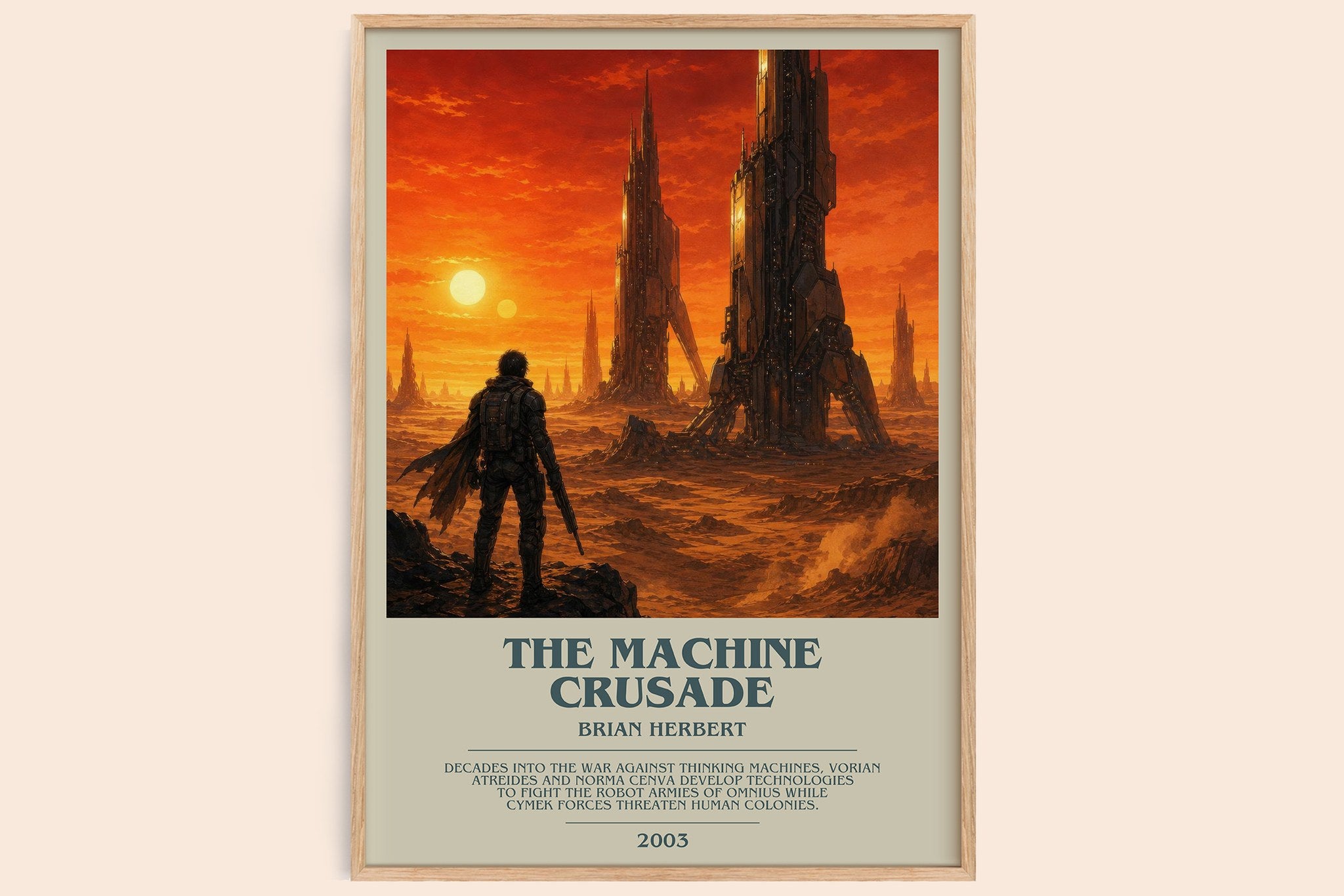 The Machine Crusade Bookish Wall Art by Brian Herbert