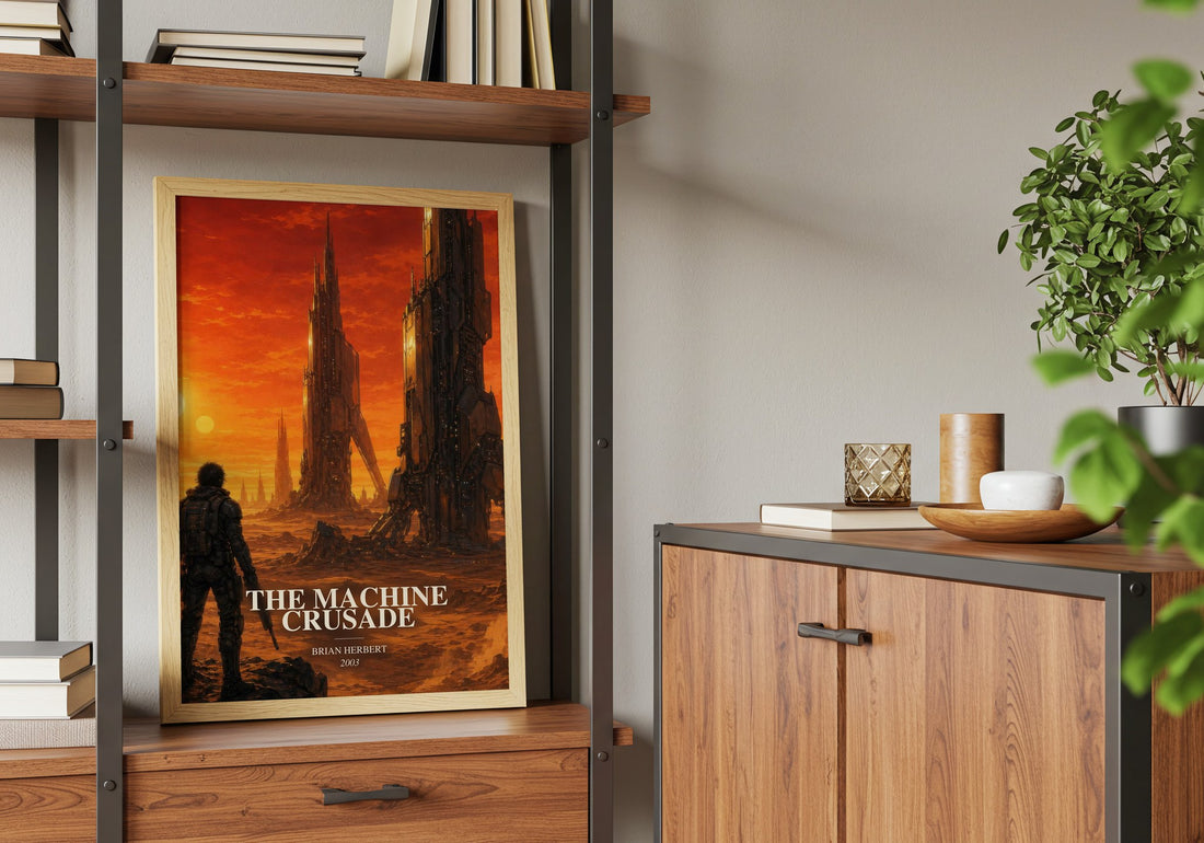 The Machine Crusade book watercolour illustration paper finish options – matte satin gloss