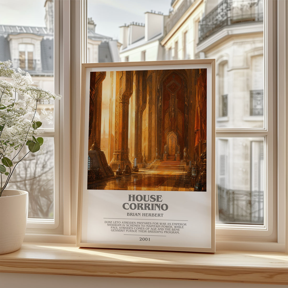 House Corrino bookish poster colour and style options – Brian Herbert book art