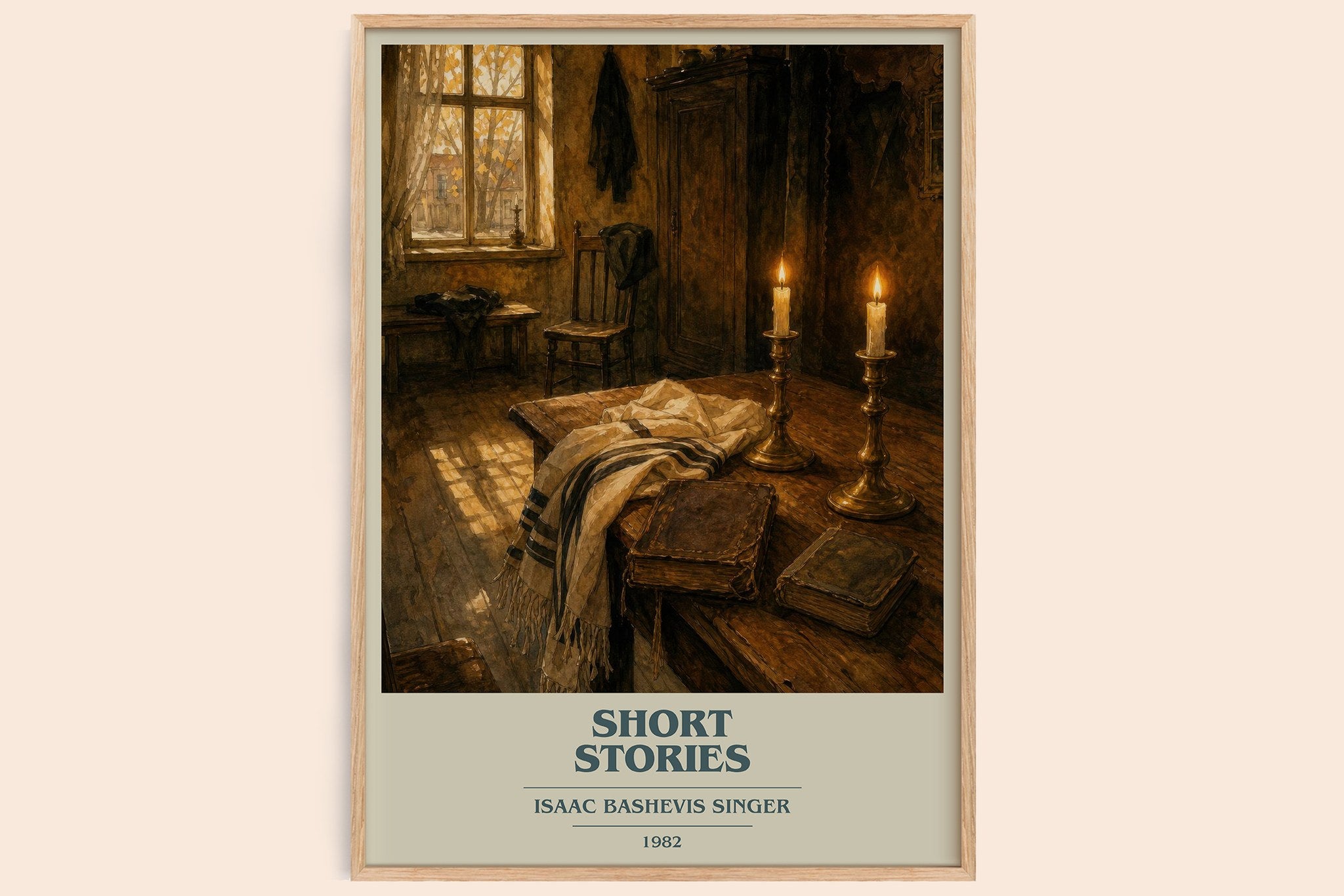 Short stories Book Cover Poster by Isaac Bashevis Singer