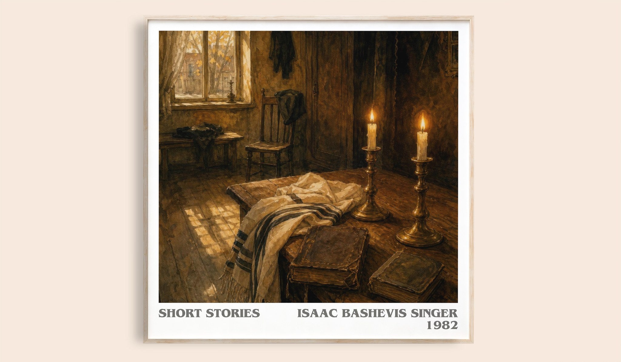 Short stories Literary Art Print by Isaac Bashevis Singer