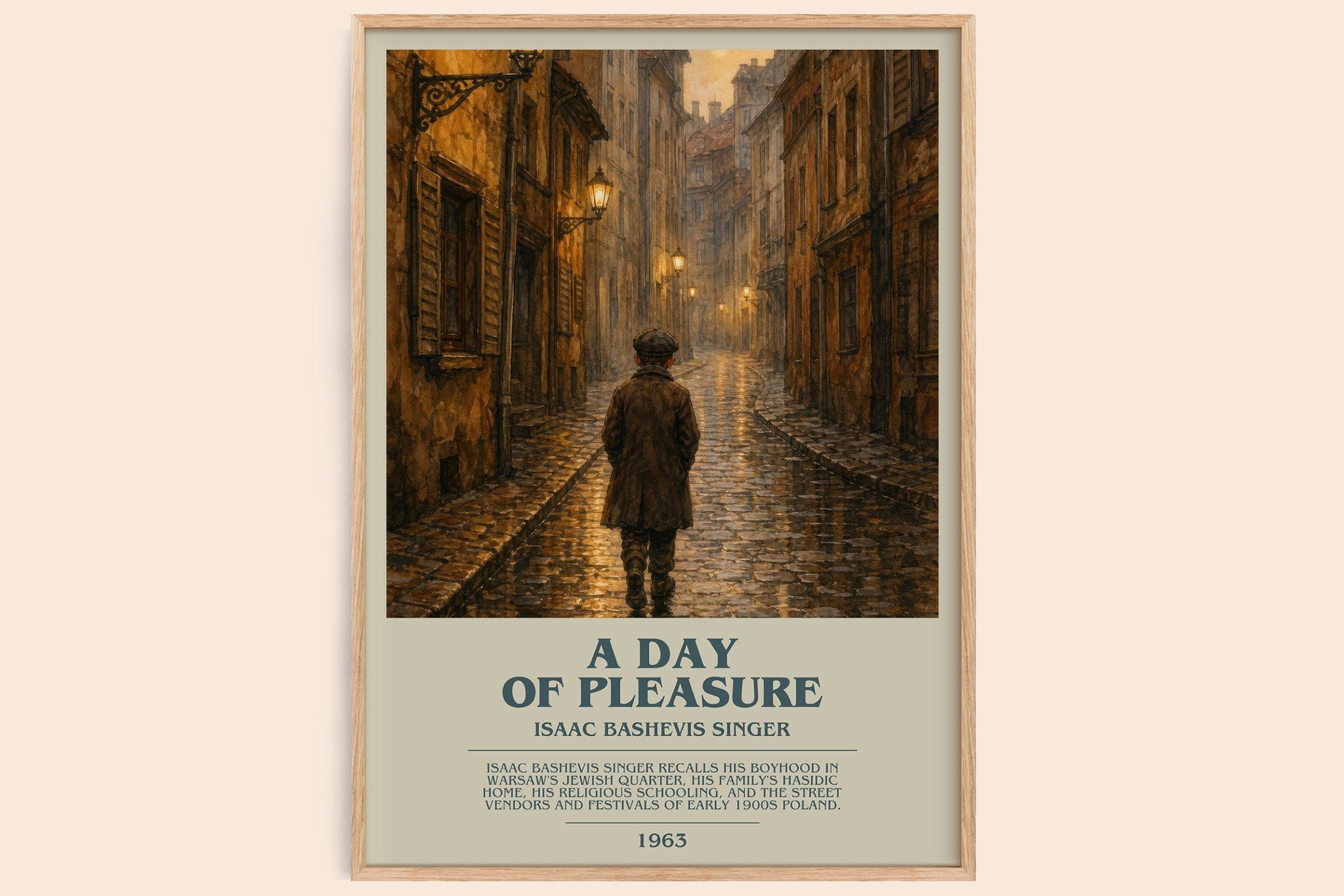 A day of pleasure Bookish Wall Art by Isaac Bashevis Singer