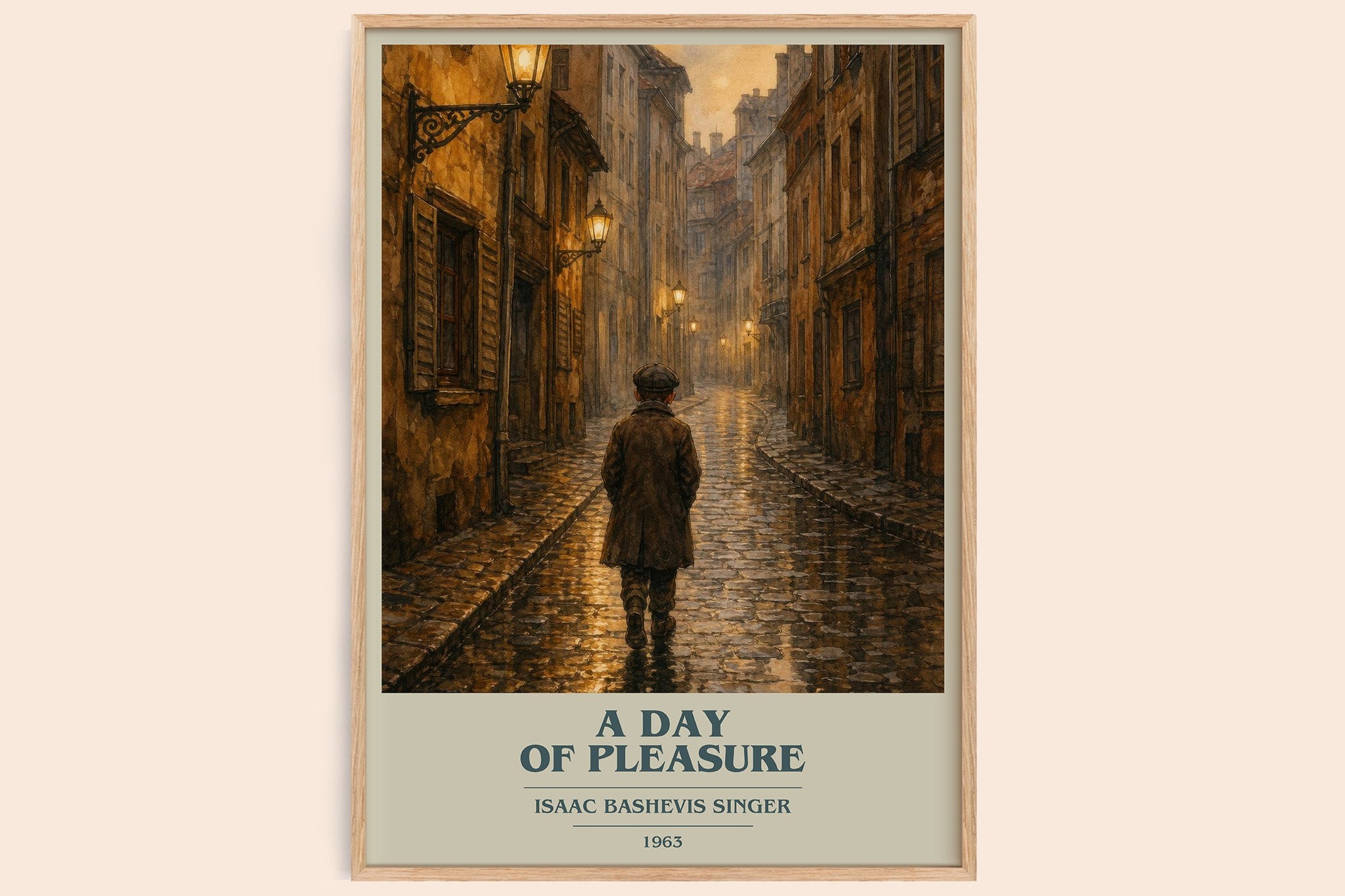 A day of pleasure Book Cover Poster by Isaac Bashevis Singer