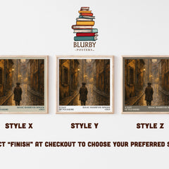 A day of pleasure literary print in frame leaning in hallway – memoir wall art