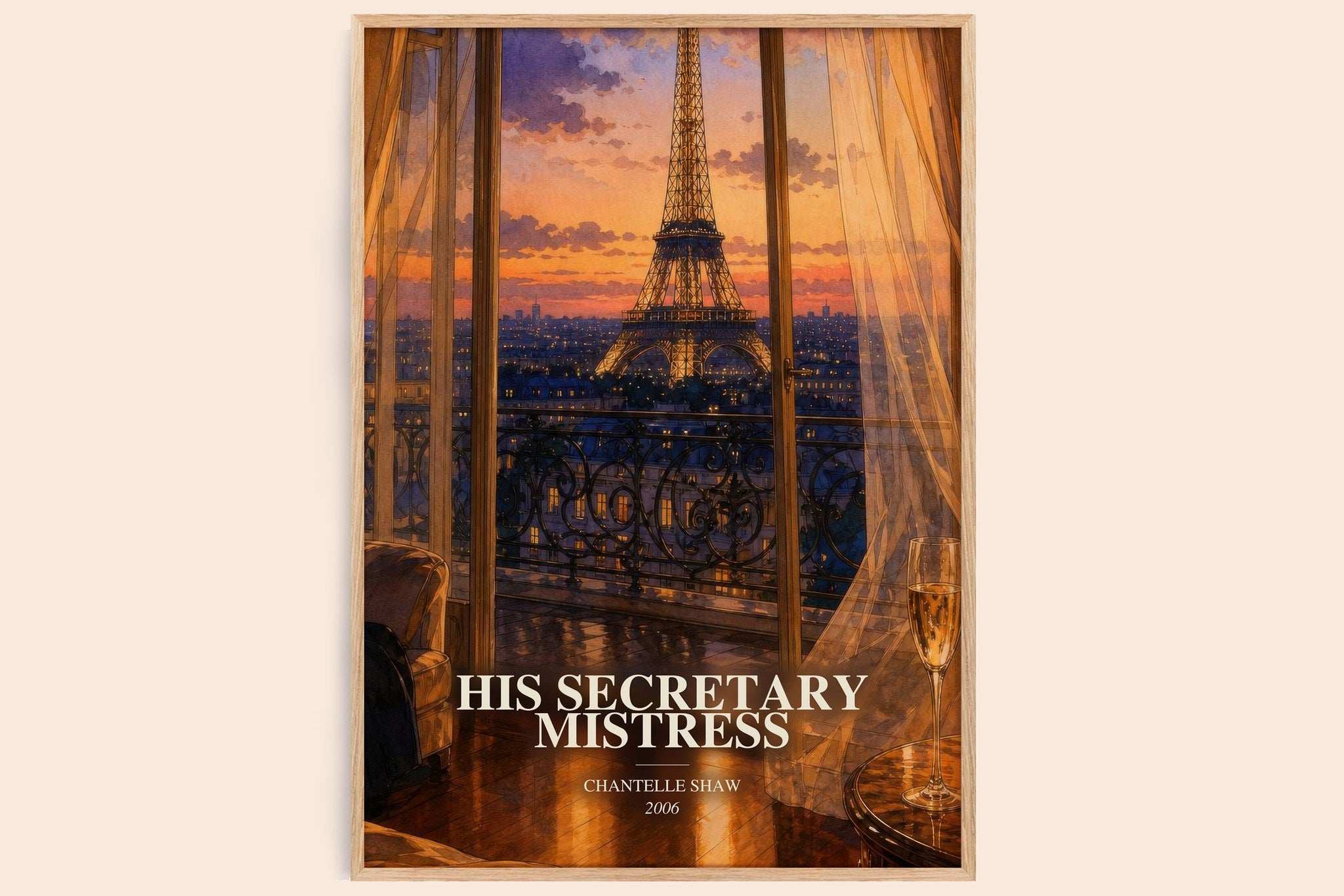 His Secretary Mistress Book Watercolour Illustration by Chantelle Shaw