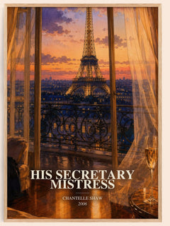 His Secretary Mistress watercolour book poster by Chantelle Shaw – framed literary art print