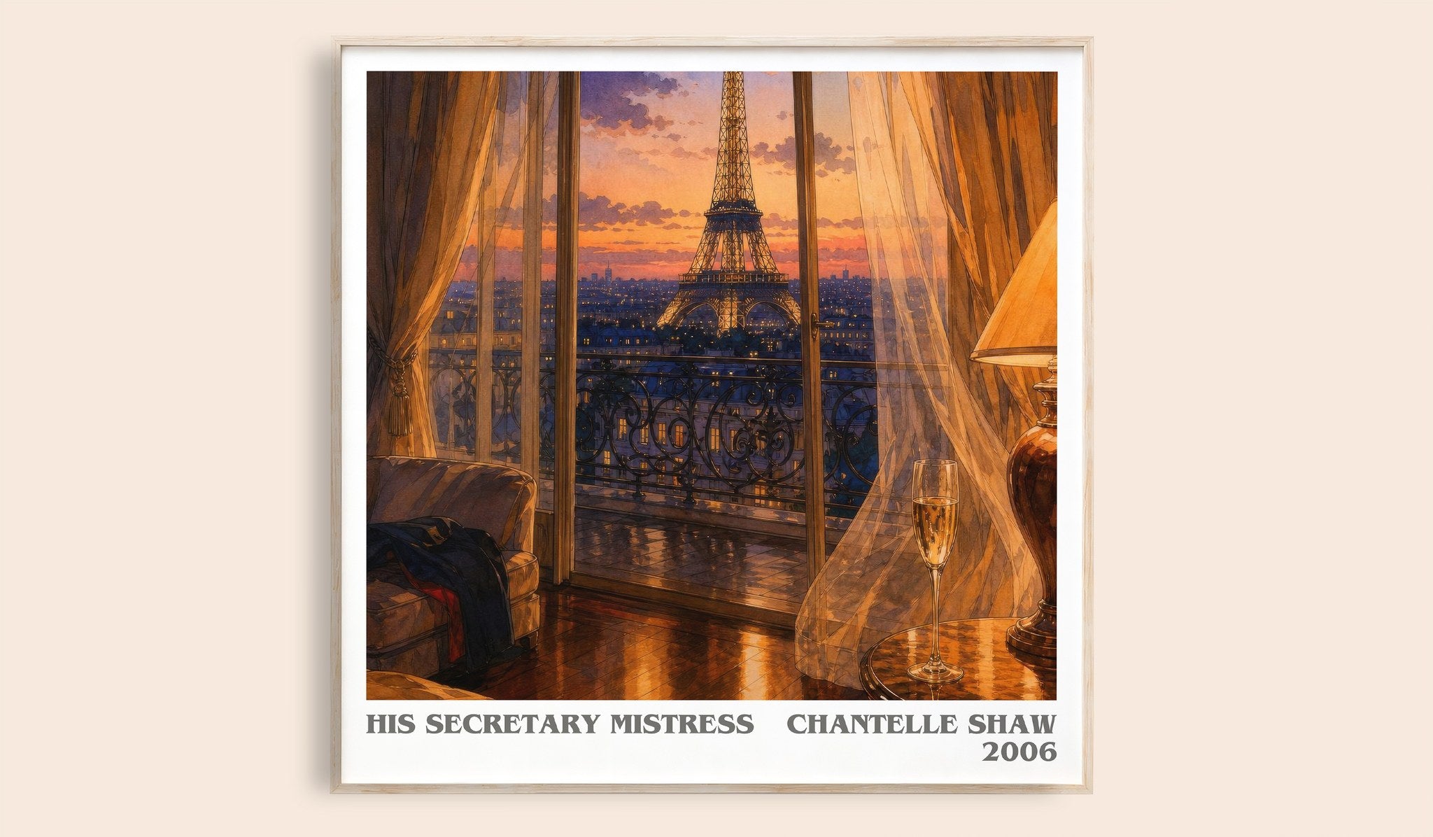 His Secretary Mistress Literary Art Print by Chantelle Shaw