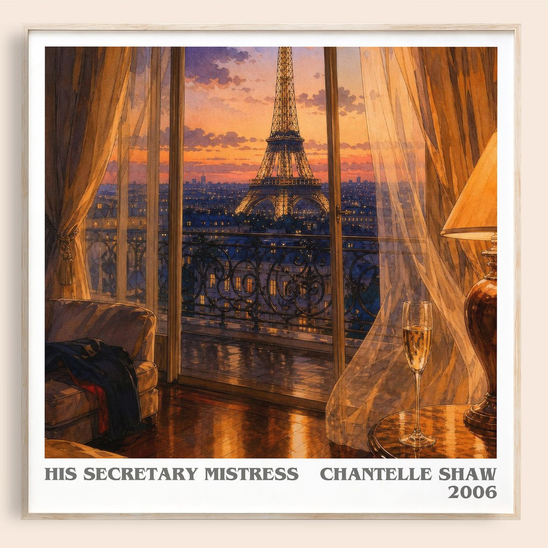His Secretary Mistress literary book poster by Chantelle Shaw – framed literary art print