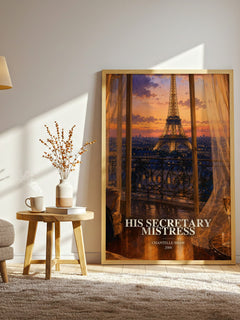 His Secretary Mistress watercolour print in frame leaning in hallway – romance wall art