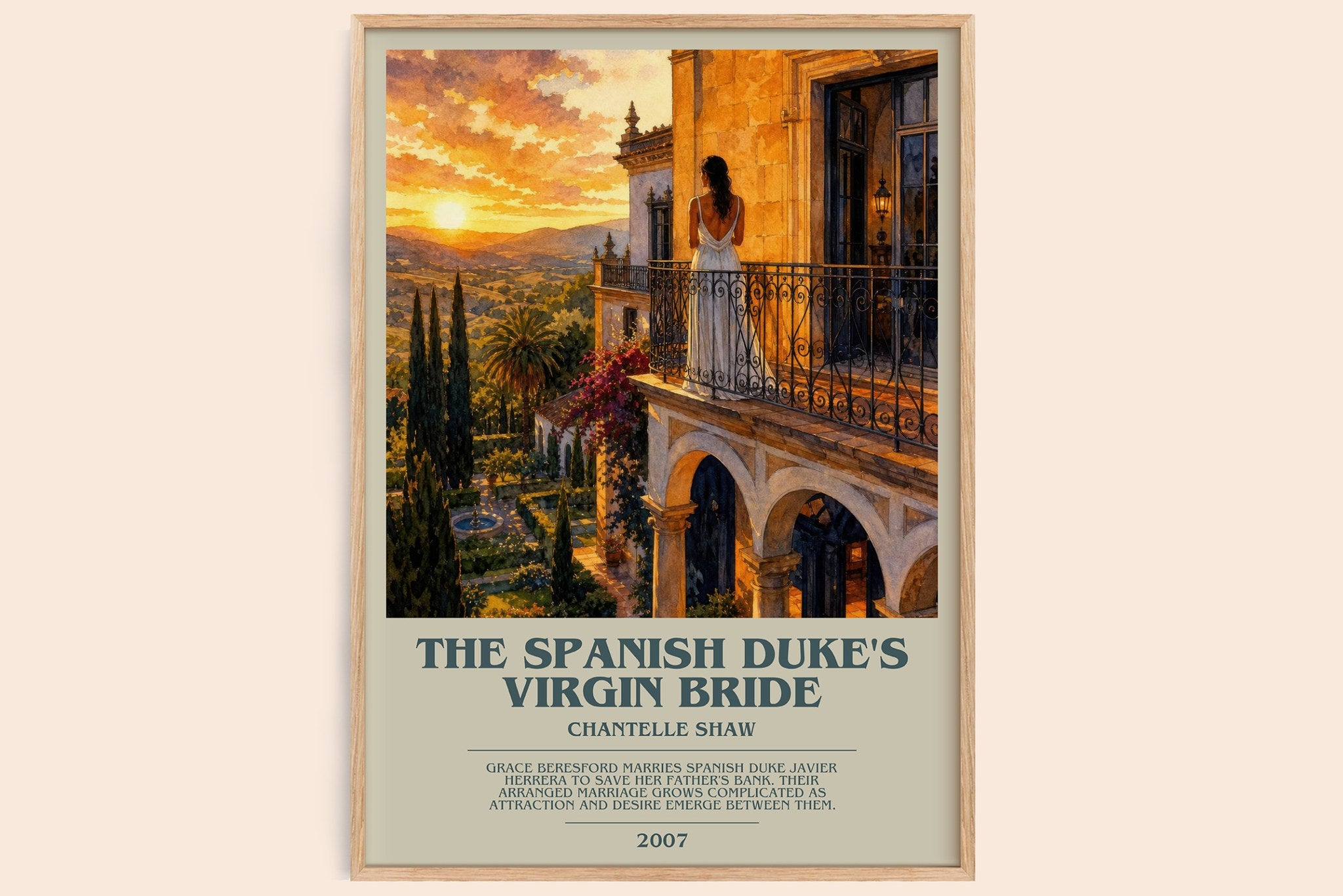 The Spanish Duke's Virgin Bride Bookish Wall Art by Chantelle Shaw