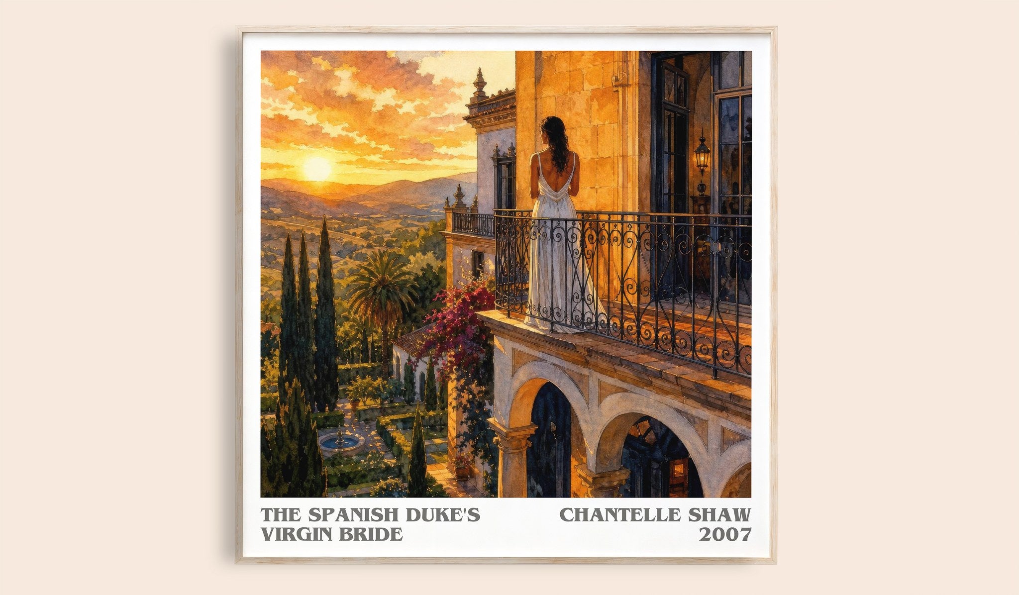 The Spanish Duke's Virgin Bride Literary Art Print by Chantelle Shaw