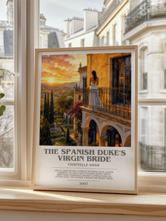 The Spanish Duke's Virgin Bride bookish poster colour and style options – Chantelle Shaw book art