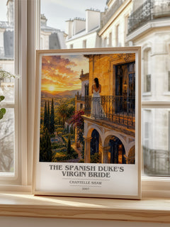 The Spanish Duke's Virgin Bride book cover poster colour and style options – Chantelle Shaw book art