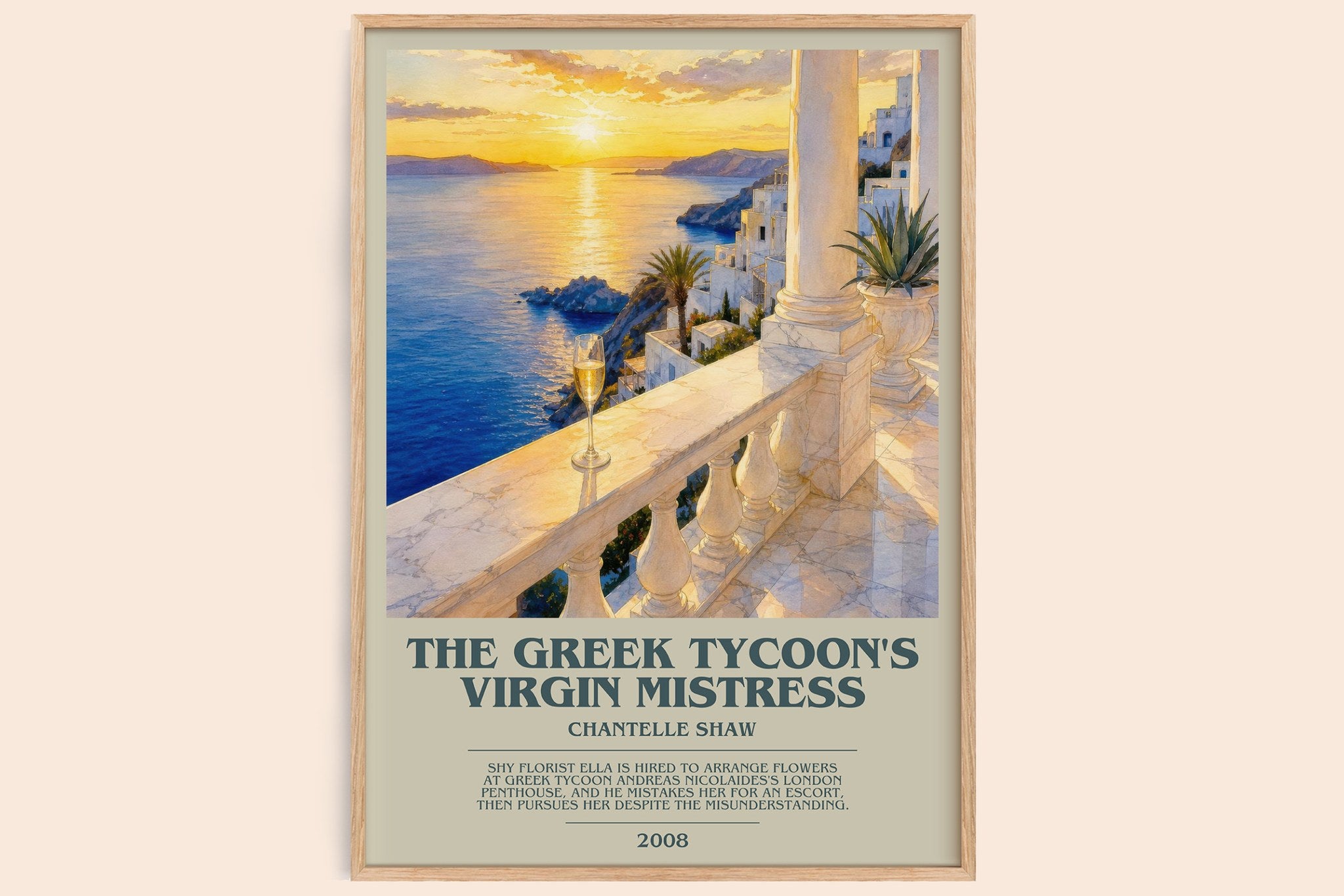 The Greek Tycoon's Virgin Mistress Bookish Wall Art by Chantelle Shaw